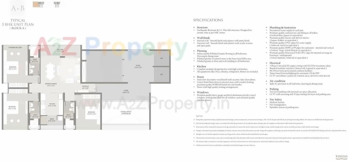 Layout of real estate project Venetian located at Khanpur, Ahmedabad, Gujarat