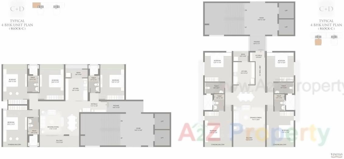 Layout of real estate project Venetian located at Khanpur, Ahmedabad, Gujarat