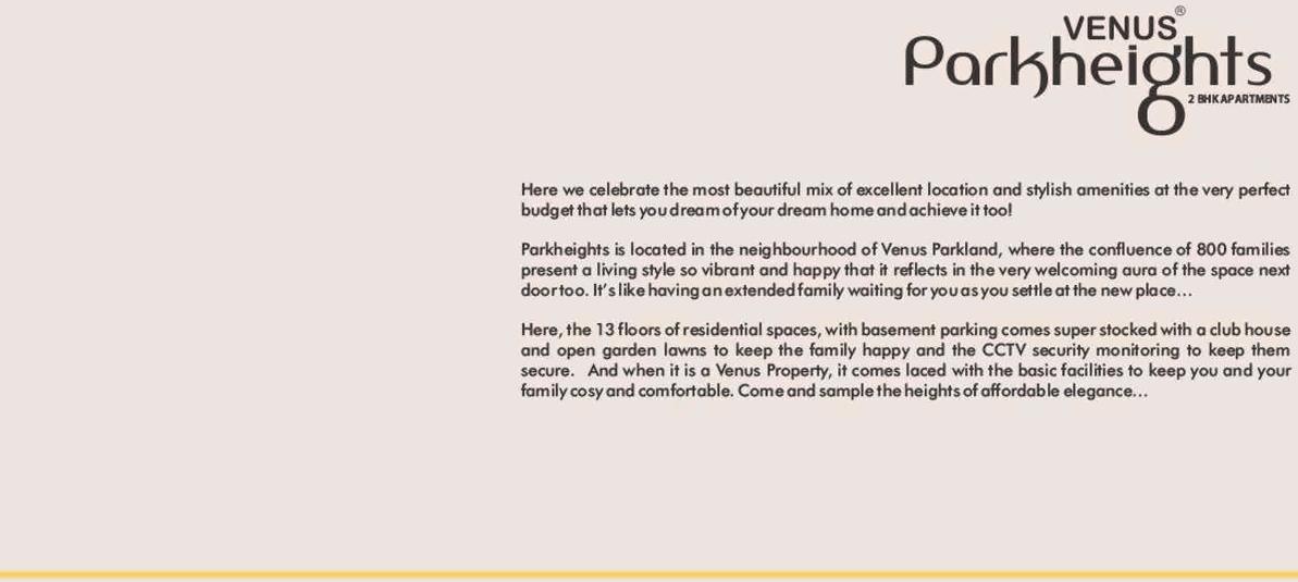  of real estate project Venus Parkheights located at Gyaspur, Ahmedabad, Gujarat
