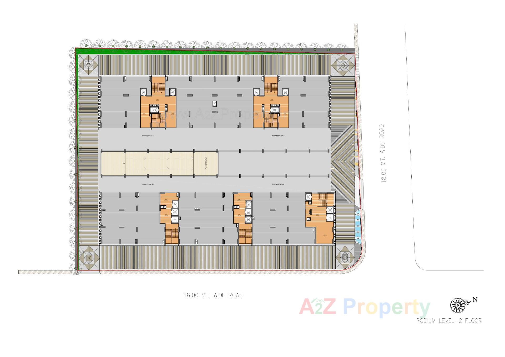 Layout of real estate project Venus Pashmina located at Bodakdev, Ahmedabad, Gujarat