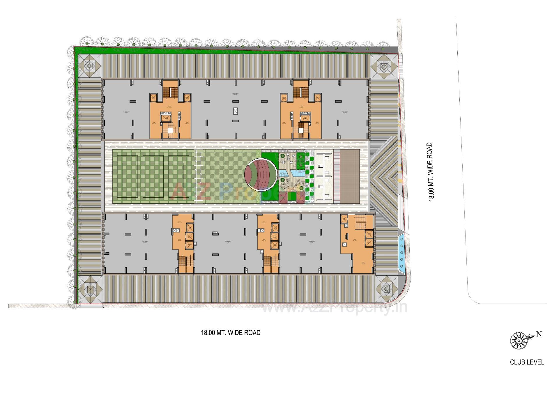 Layout of real estate project Venus Pashmina located at Bodakdev, Ahmedabad, Gujarat