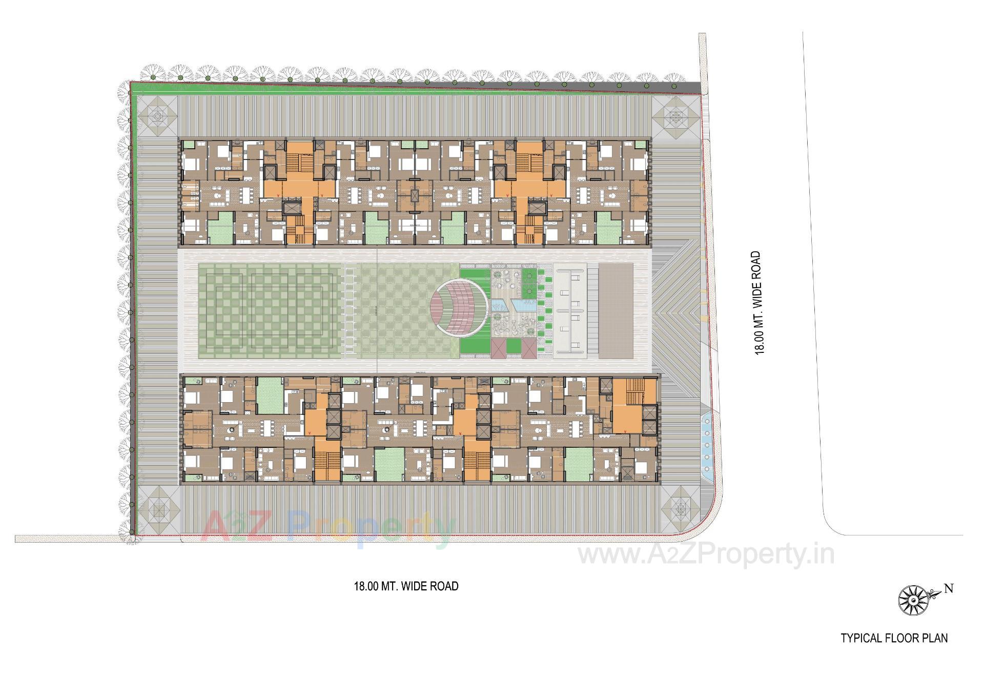 Layout of real estate project Venus Pashmina located at Bodakdev, Ahmedabad, Gujarat