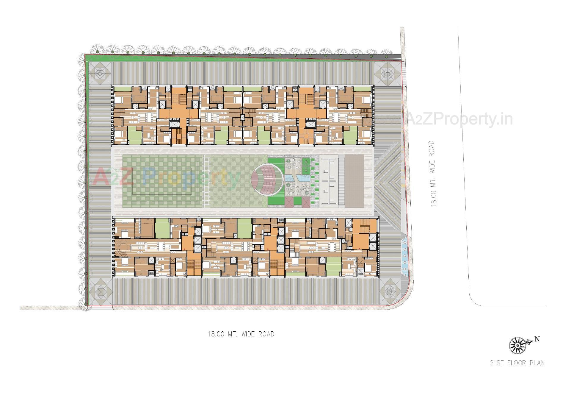 Layout of real estate project Venus Pashmina located at Bodakdev, Ahmedabad, Gujarat