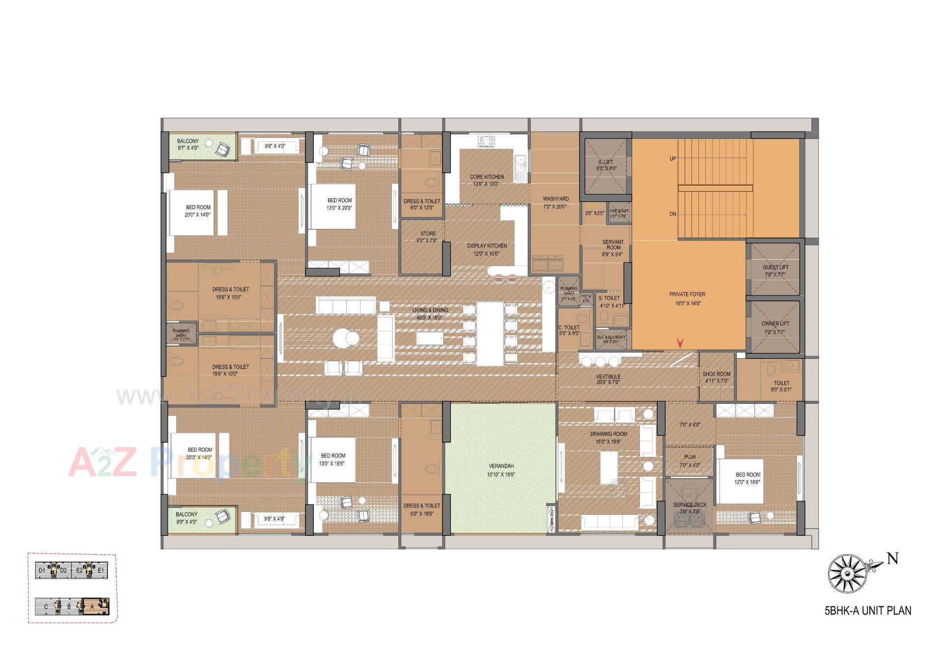 Layout of real estate project Venus Pashmina located at Bodakdev, Ahmedabad, Gujarat