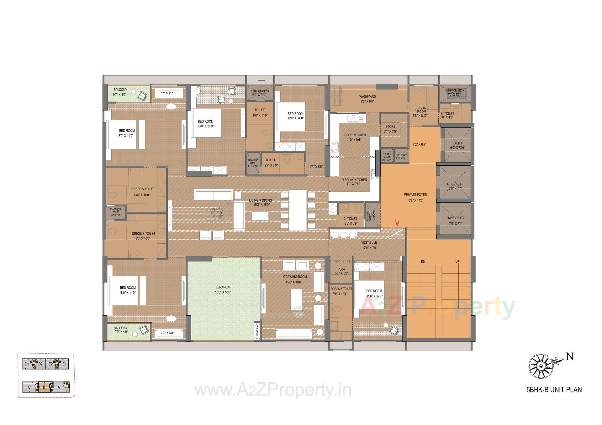 Layout of real estate project Venus Pashmina located at Bodakdev, Ahmedabad, Gujarat