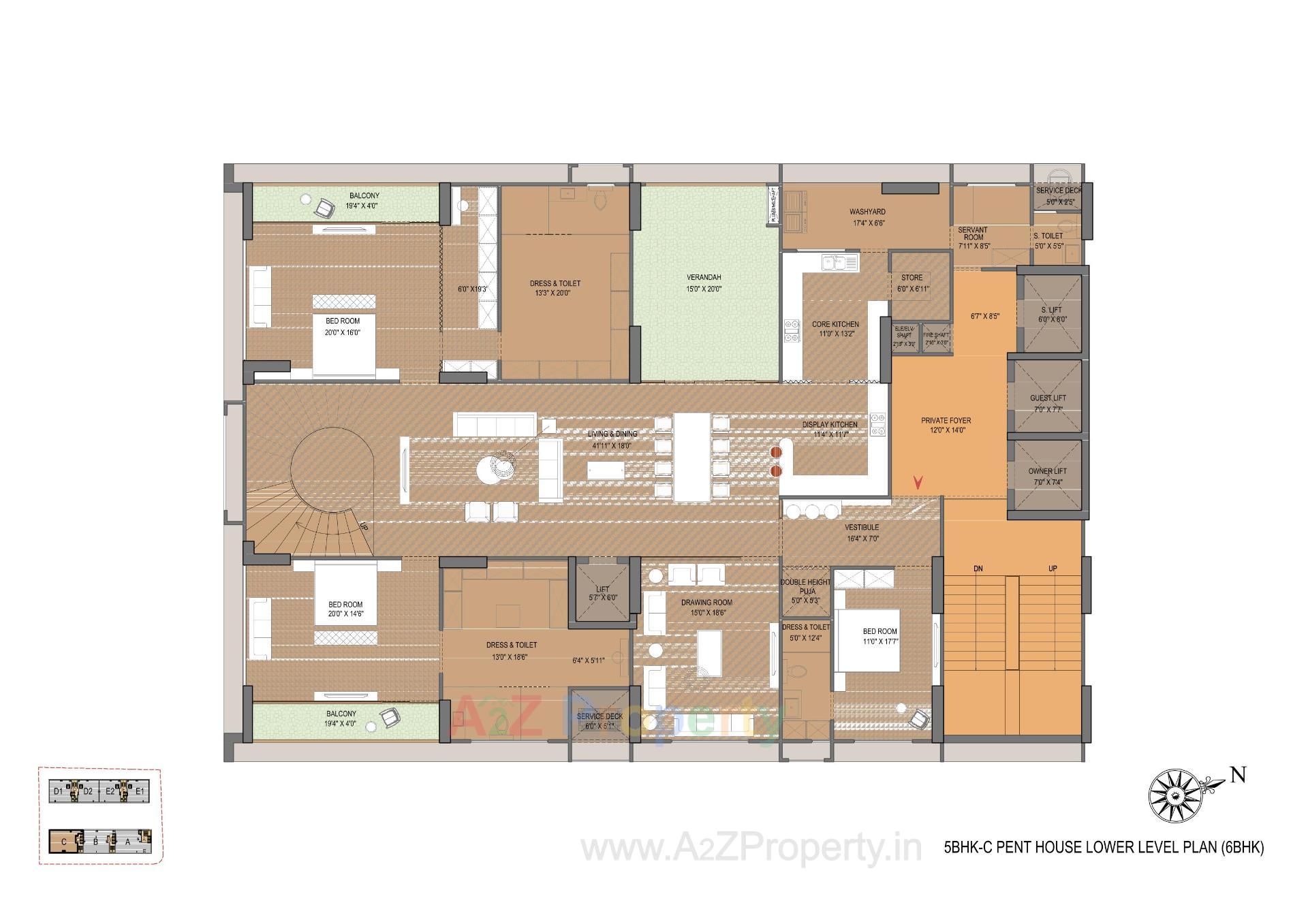 Layout of real estate project Venus Pashmina located at Bodakdev, Ahmedabad, Gujarat