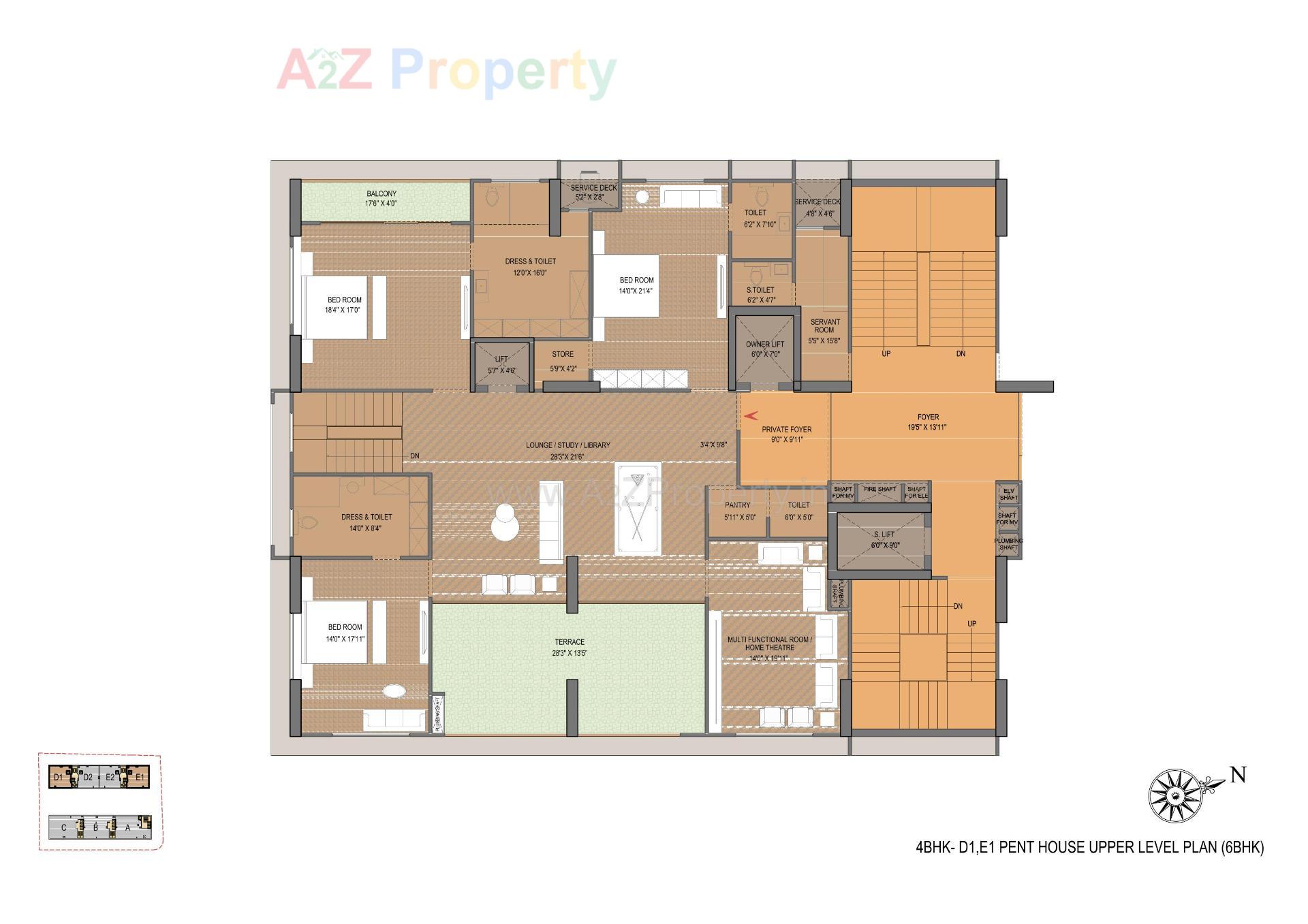 Layout of real estate project Venus Pashmina located at Bodakdev, Ahmedabad, Gujarat