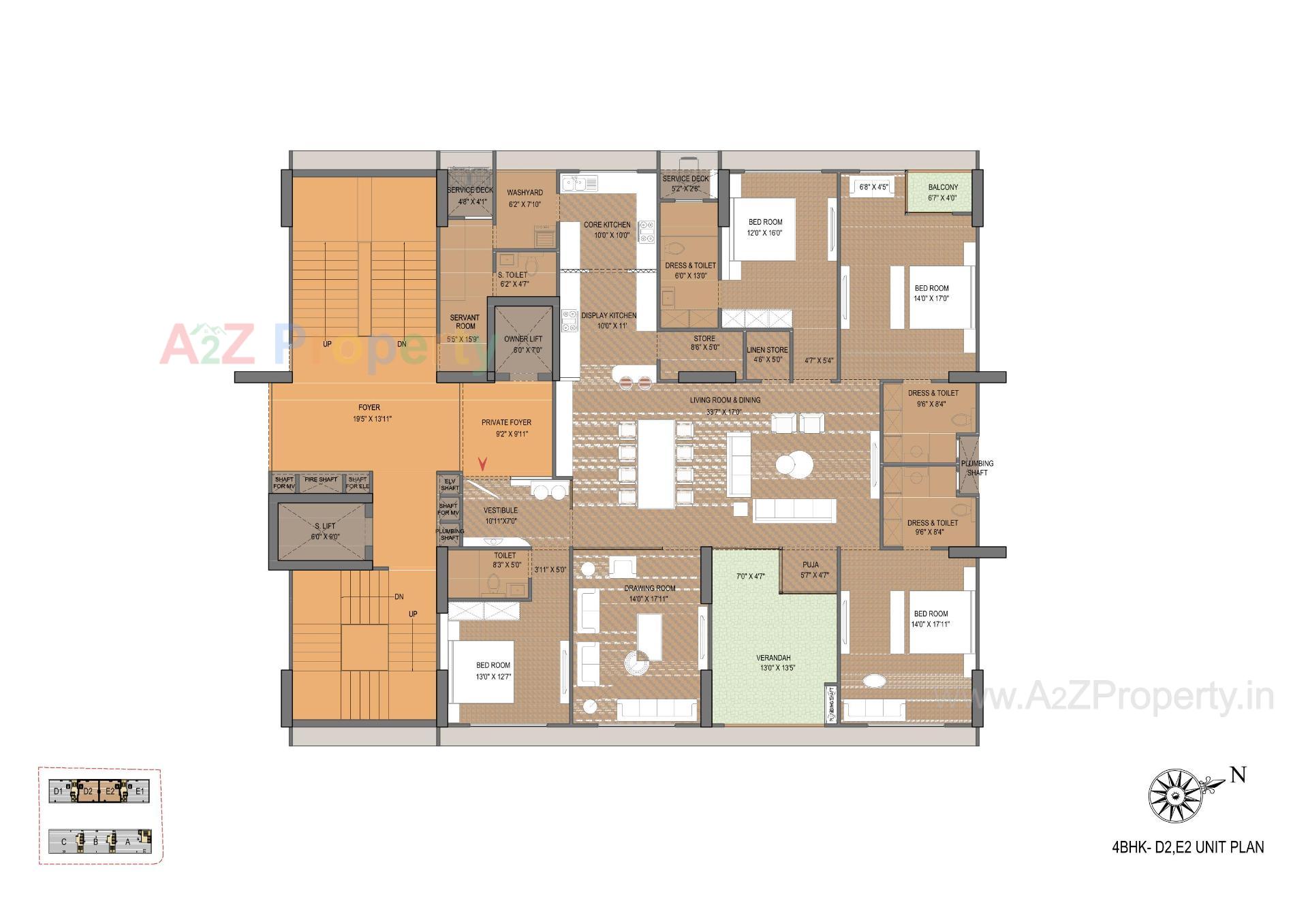 Layout of real estate project Venus Pashmina located at Bodakdev, Ahmedabad, Gujarat