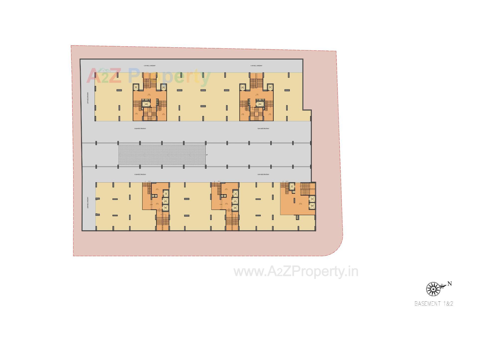 Layout of real estate project Venus Pashmina located at Bodakdev, Ahmedabad, Gujarat