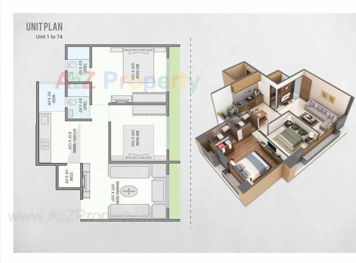 Layout of real estate project Venus Sky located at Singrva, Ahmedabad, Gujarat