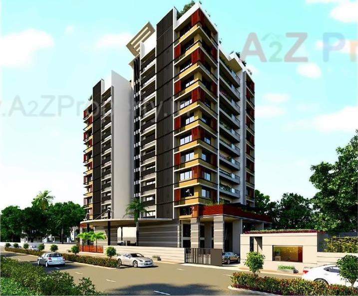 3D Elevation of real estate project Verantes located at Thaltej, Ahmedabad, Gujarat