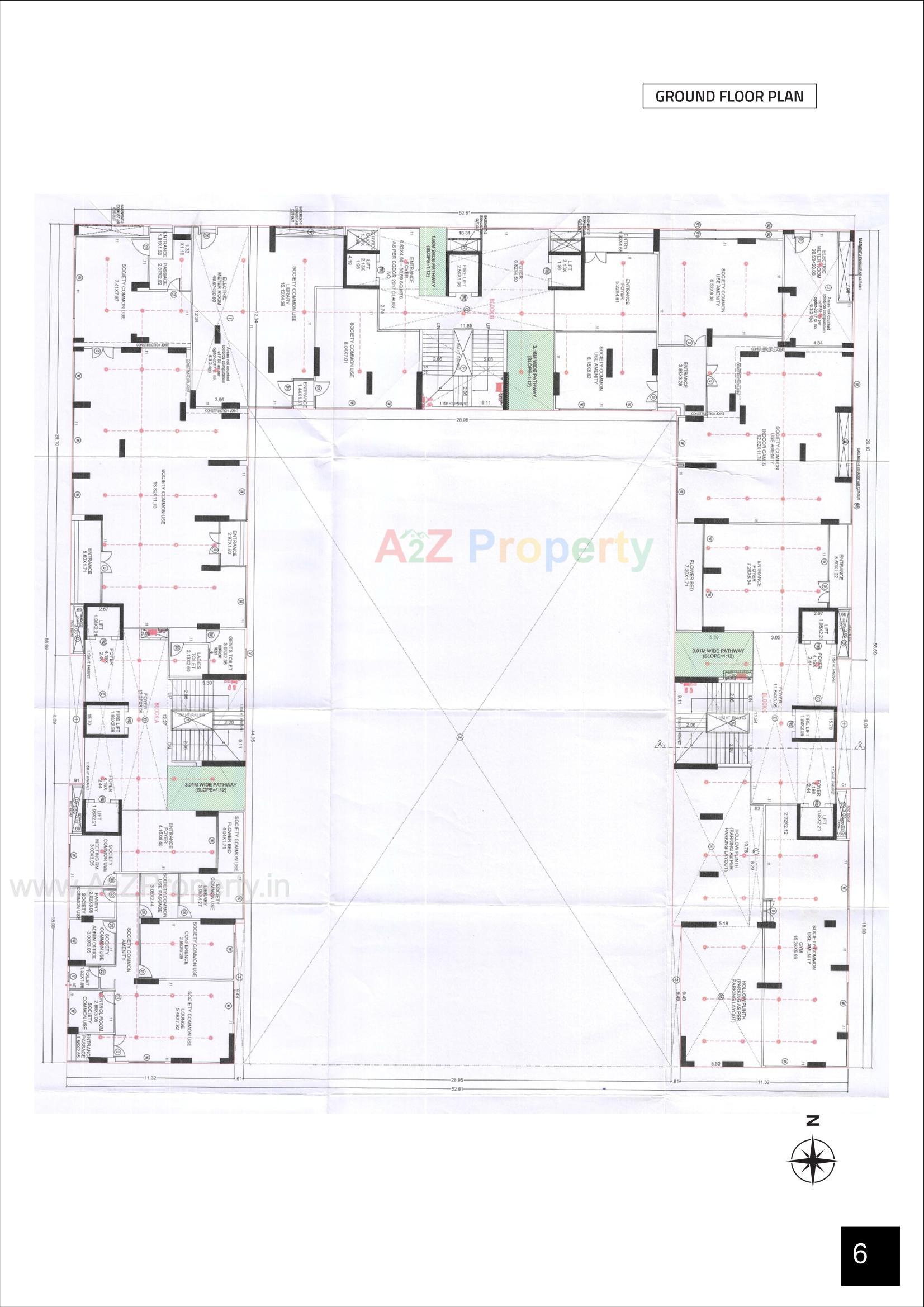 Layout of real estate project Veritas located at Sola, Ahmedabad, Gujarat
