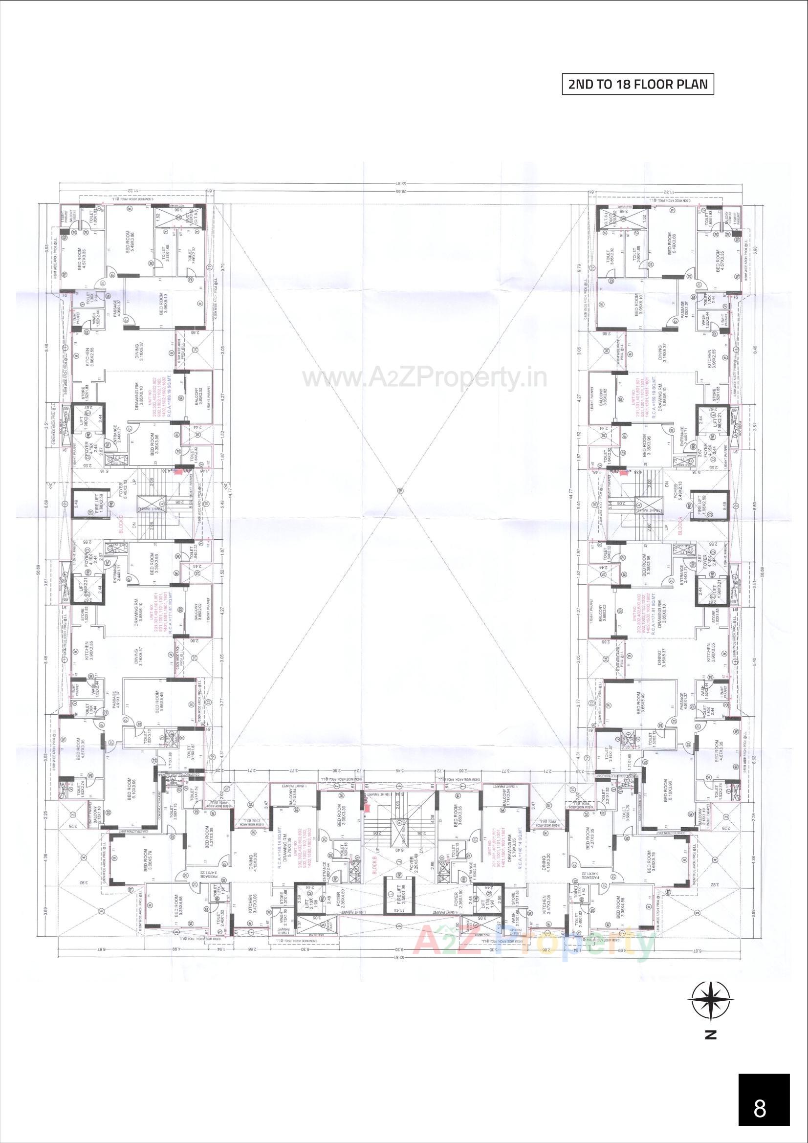 Layout of real estate project Veritas located at Sola, Ahmedabad, Gujarat