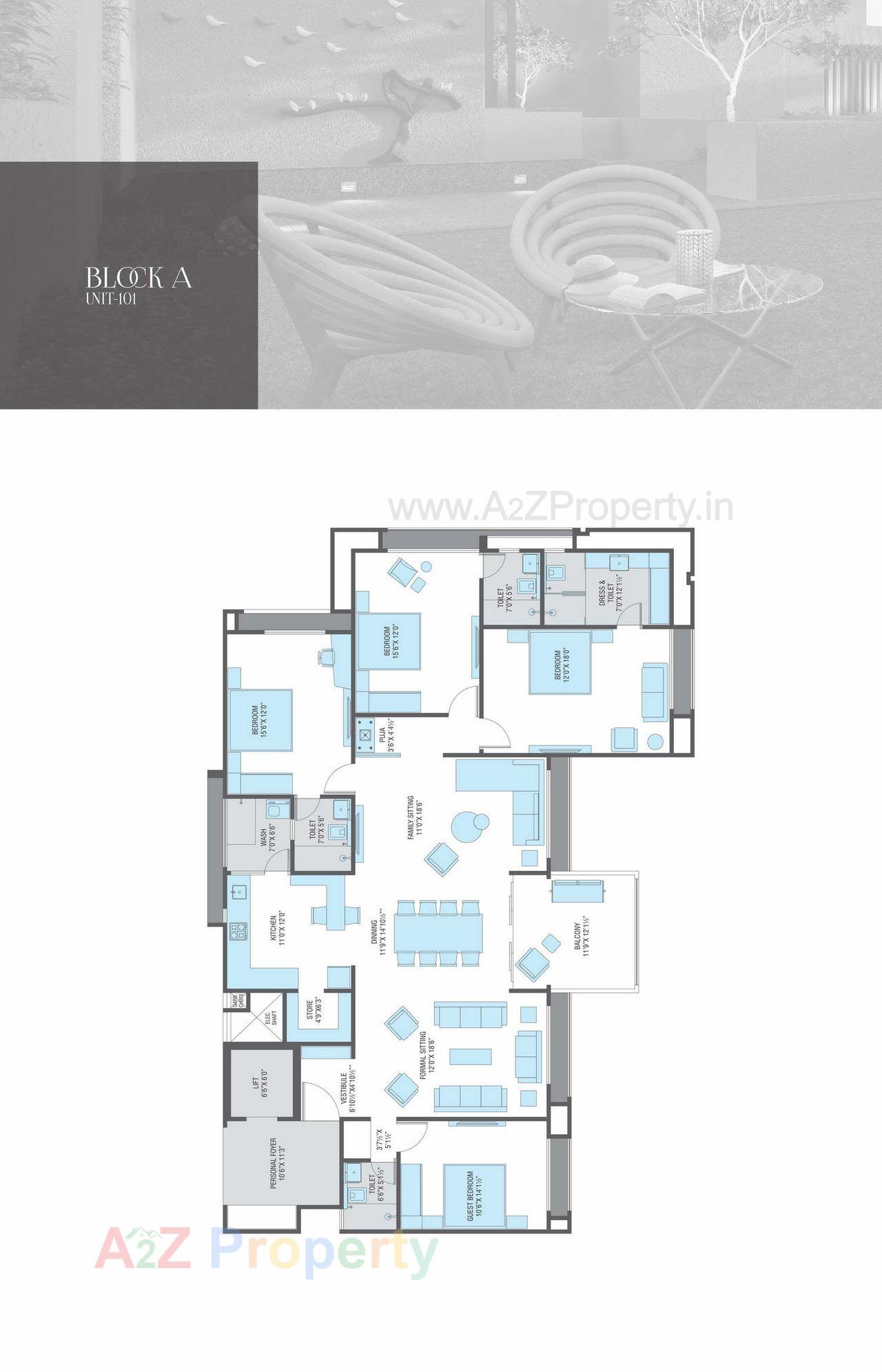 Blocka 101 of real estate project Vertis located at Sola, Ahmedabad, Gujarat
