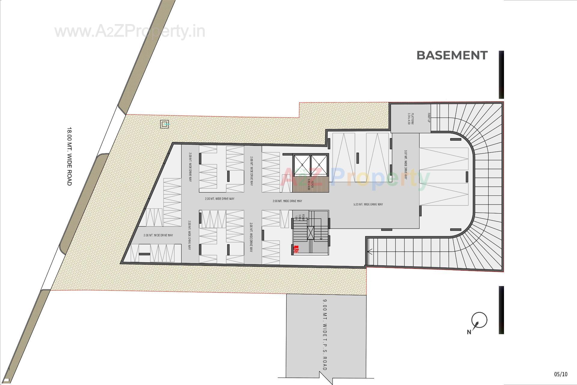 Layout of real estate project Vibgyor located at Jodhpur, Ahmedabad, Gujarat