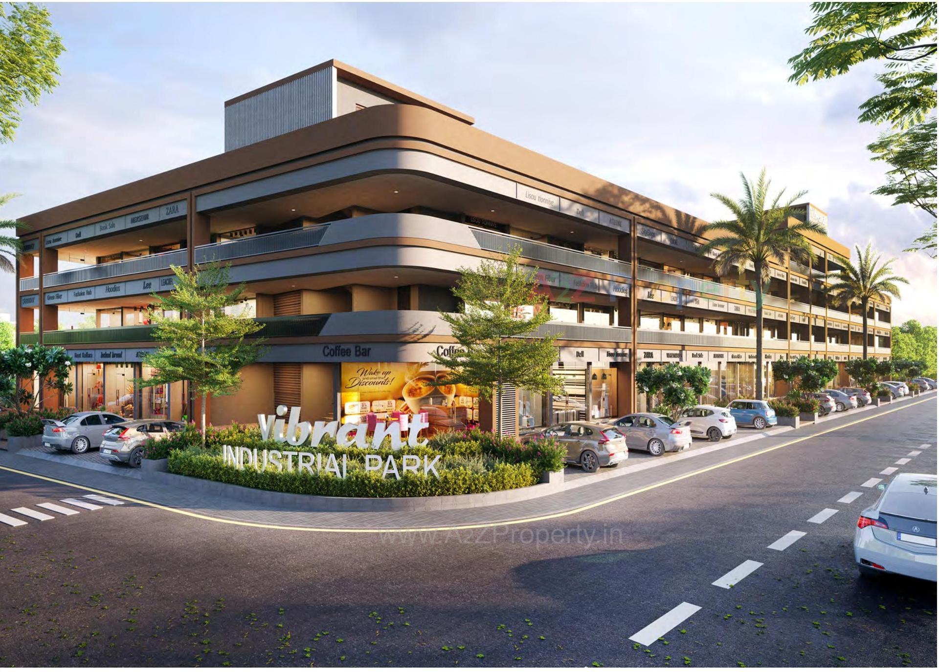 3D Elevation of real estate project Vibrant Industrial Park located at Odhav, Ahmedabad, Gujarat