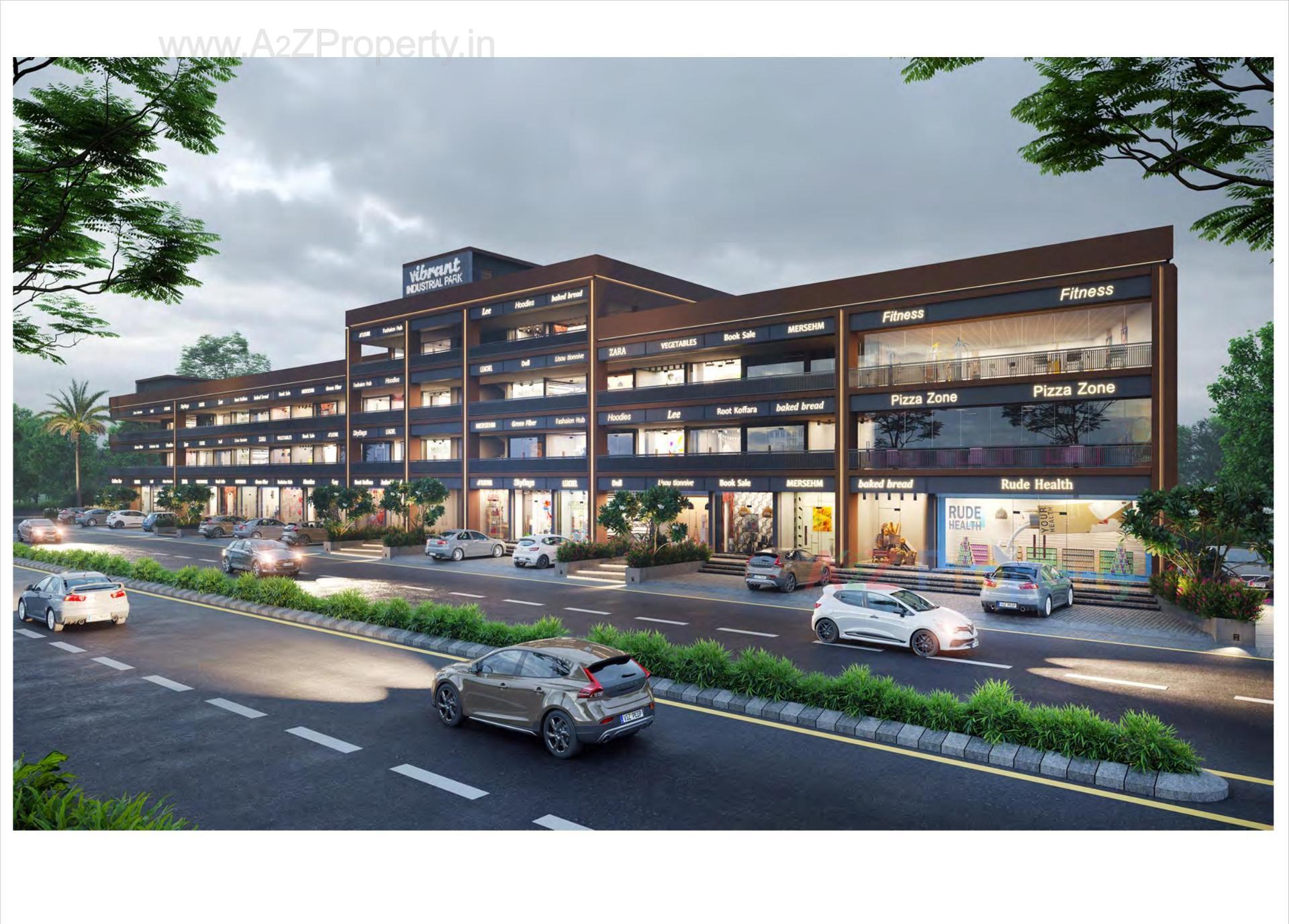 3D Elevation of real estate project Vibrant Industrial Park located at Odhav, Ahmedabad, Gujarat