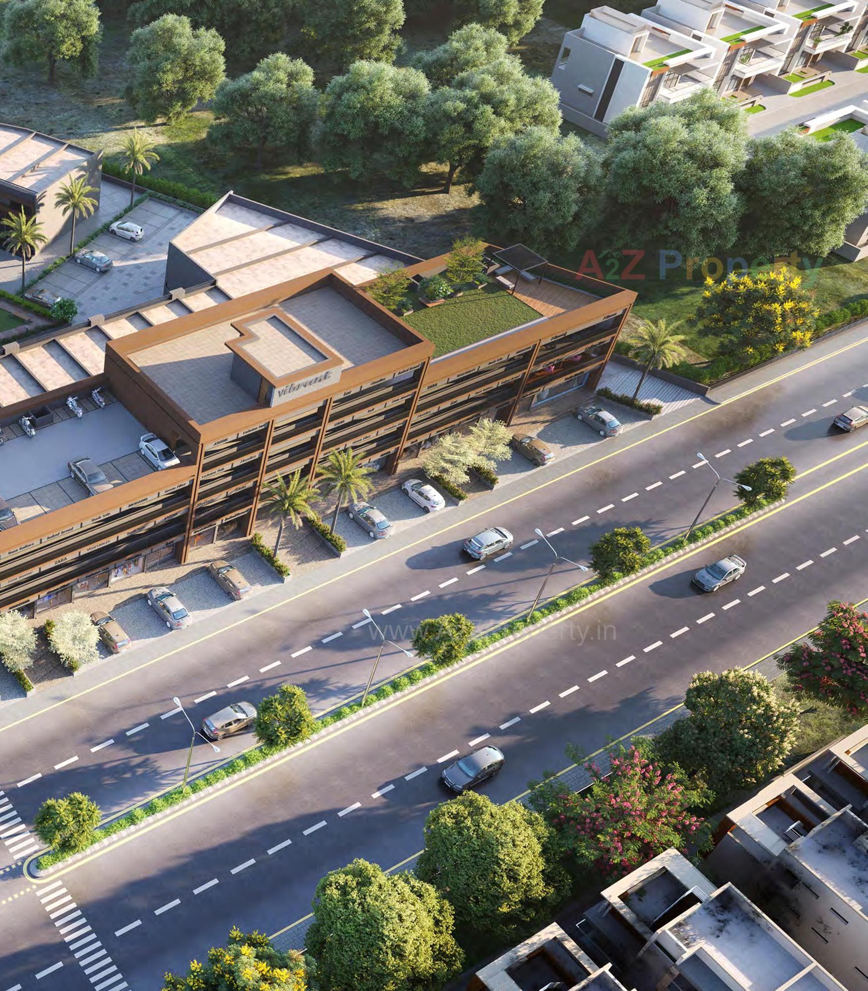 3D Elevation of real estate project Vibrant Industrial Park located at Odhav, Ahmedabad, Gujarat