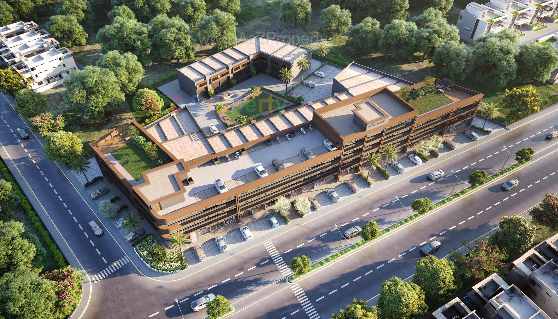 3D Elevation of real estate project Vibrant Industrial Park located at Odhav, Ahmedabad, Gujarat
