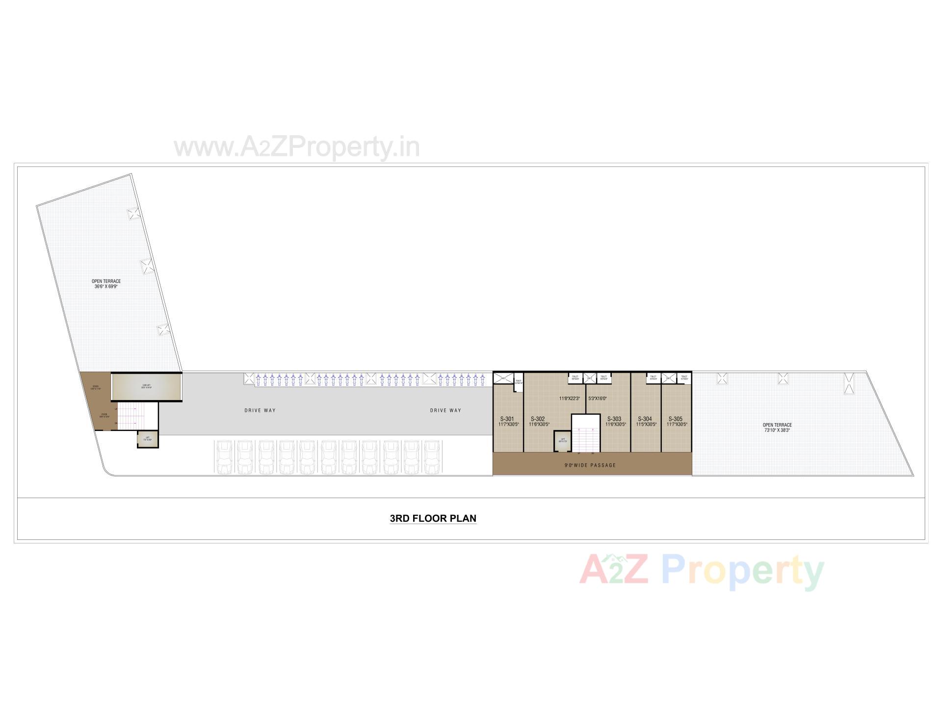 Layout of real estate project Vibrant Industrial Park located at Odhav, Ahmedabad, Gujarat