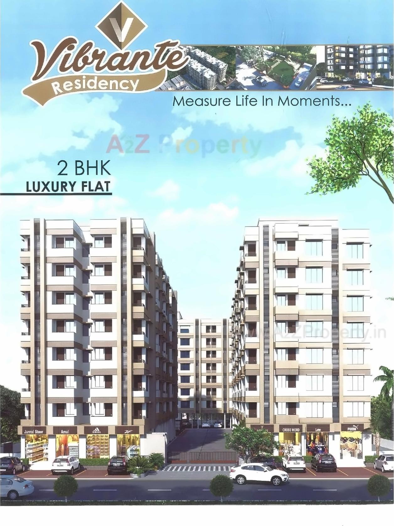 3D Elevation of real estate project Vibrant Residency located at Naroda, Ahmedabad, Gujarat