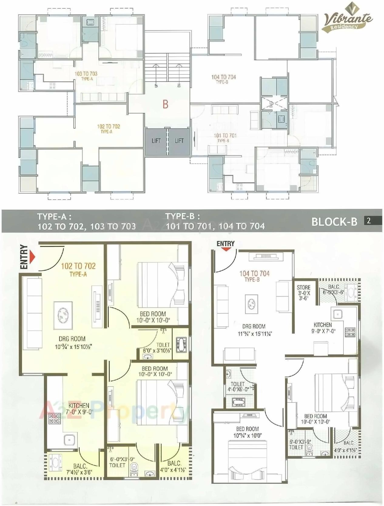 Layout of real estate project Vibrant Residency located at Naroda, Ahmedabad, Gujarat
