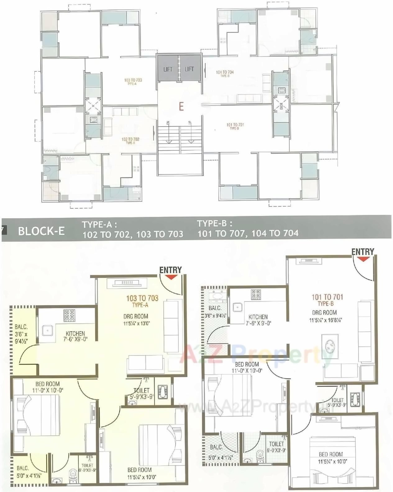 Layout of real estate project Vibrant Residency located at Naroda, Ahmedabad, Gujarat