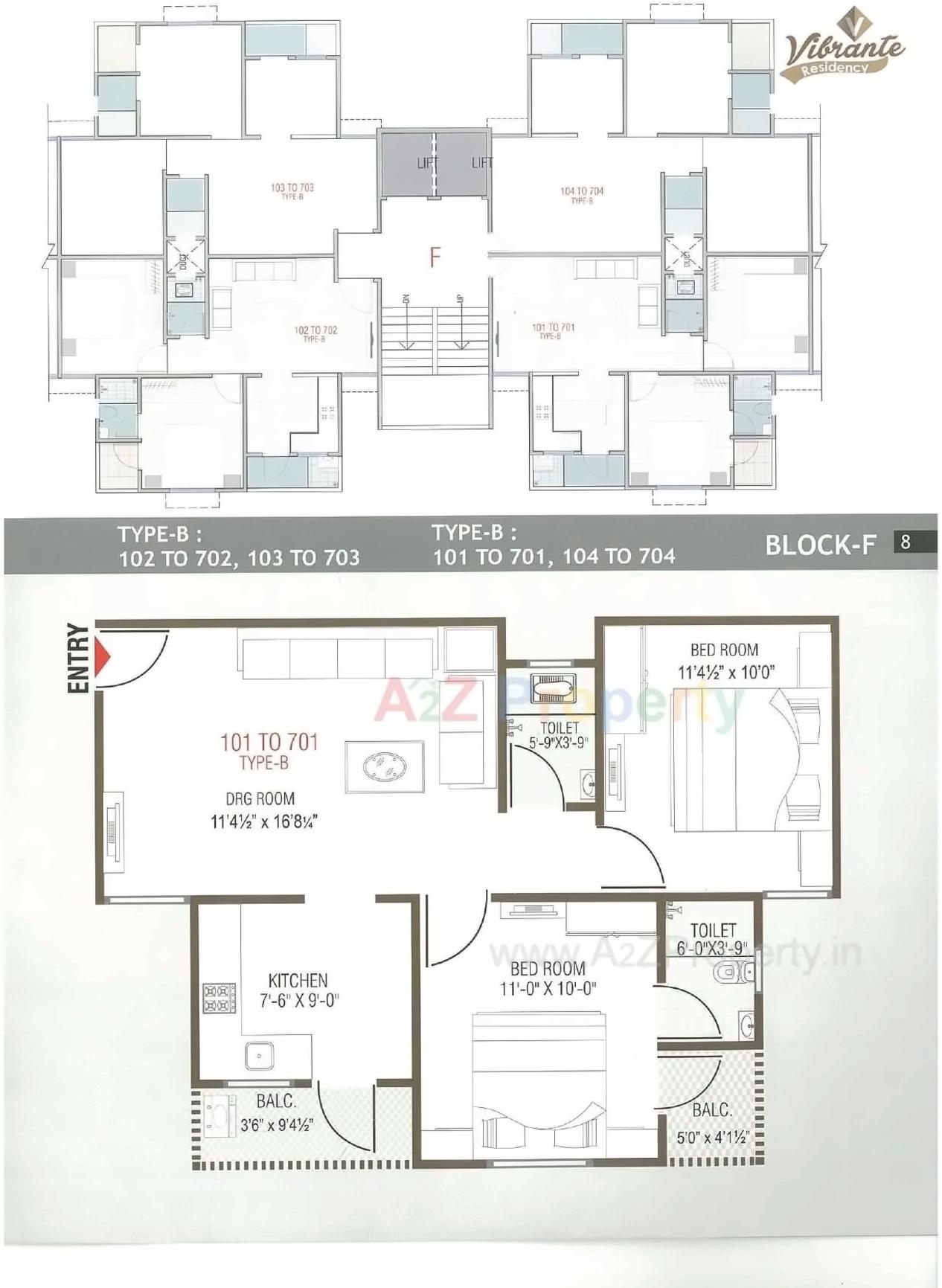 Layout of real estate project Vibrant Residency located at Naroda, Ahmedabad, Gujarat