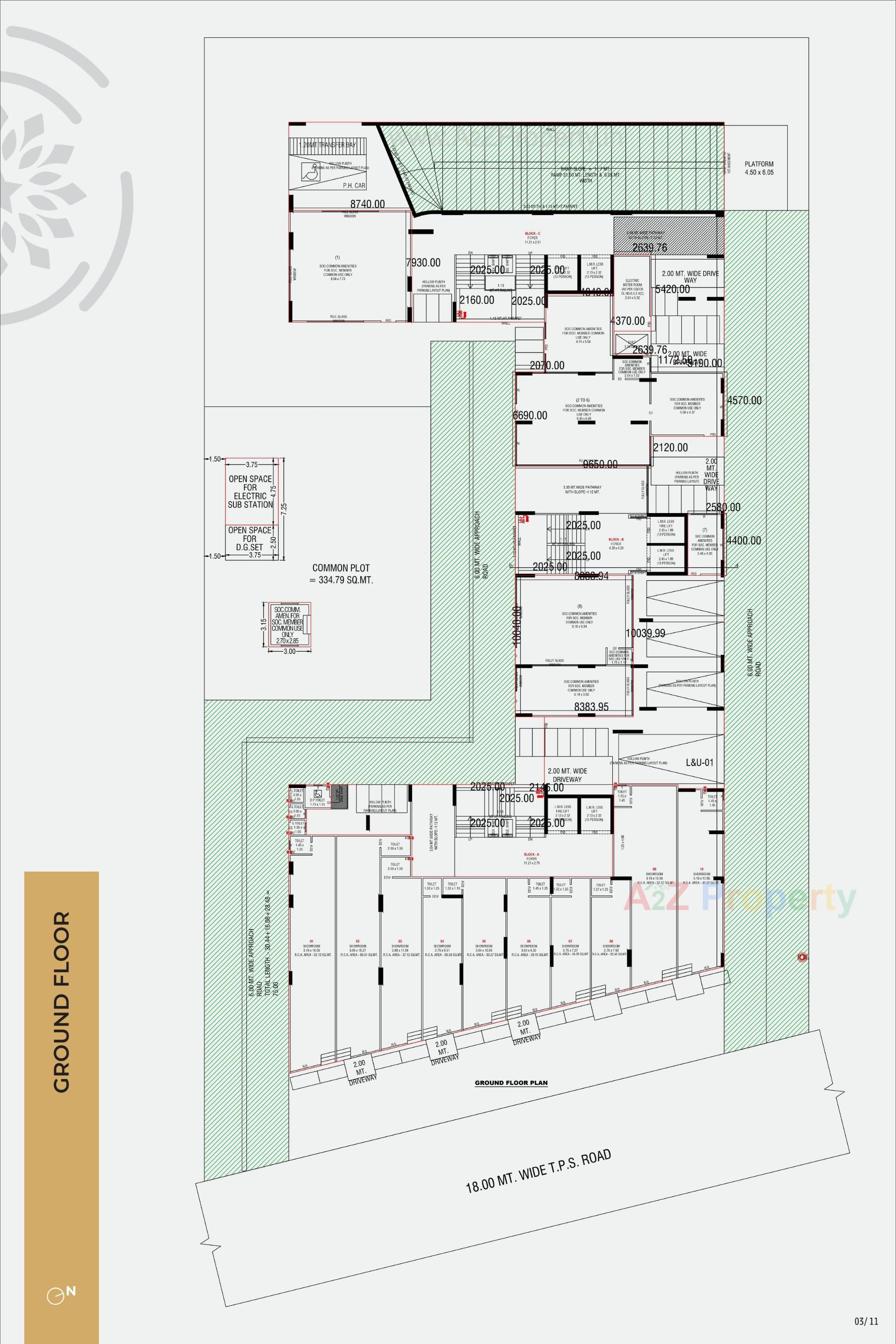 Layout of real estate project Viburnum located at Shilaj, Ahmedabad, Gujarat