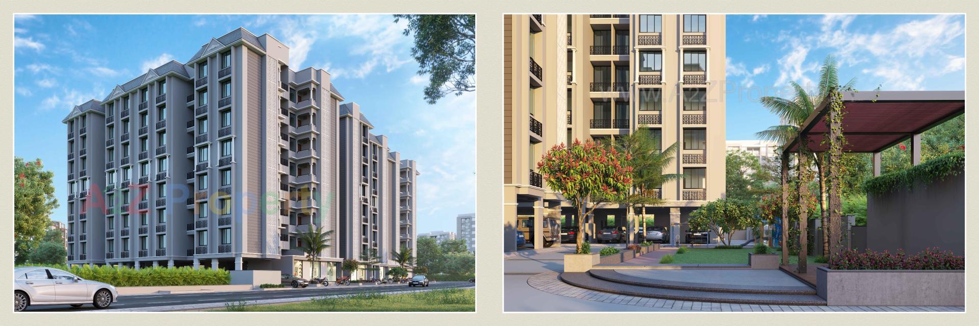 3D Elevation of real estate project Victoria Heaven located at Hanspura, Ahmedabad, Gujarat