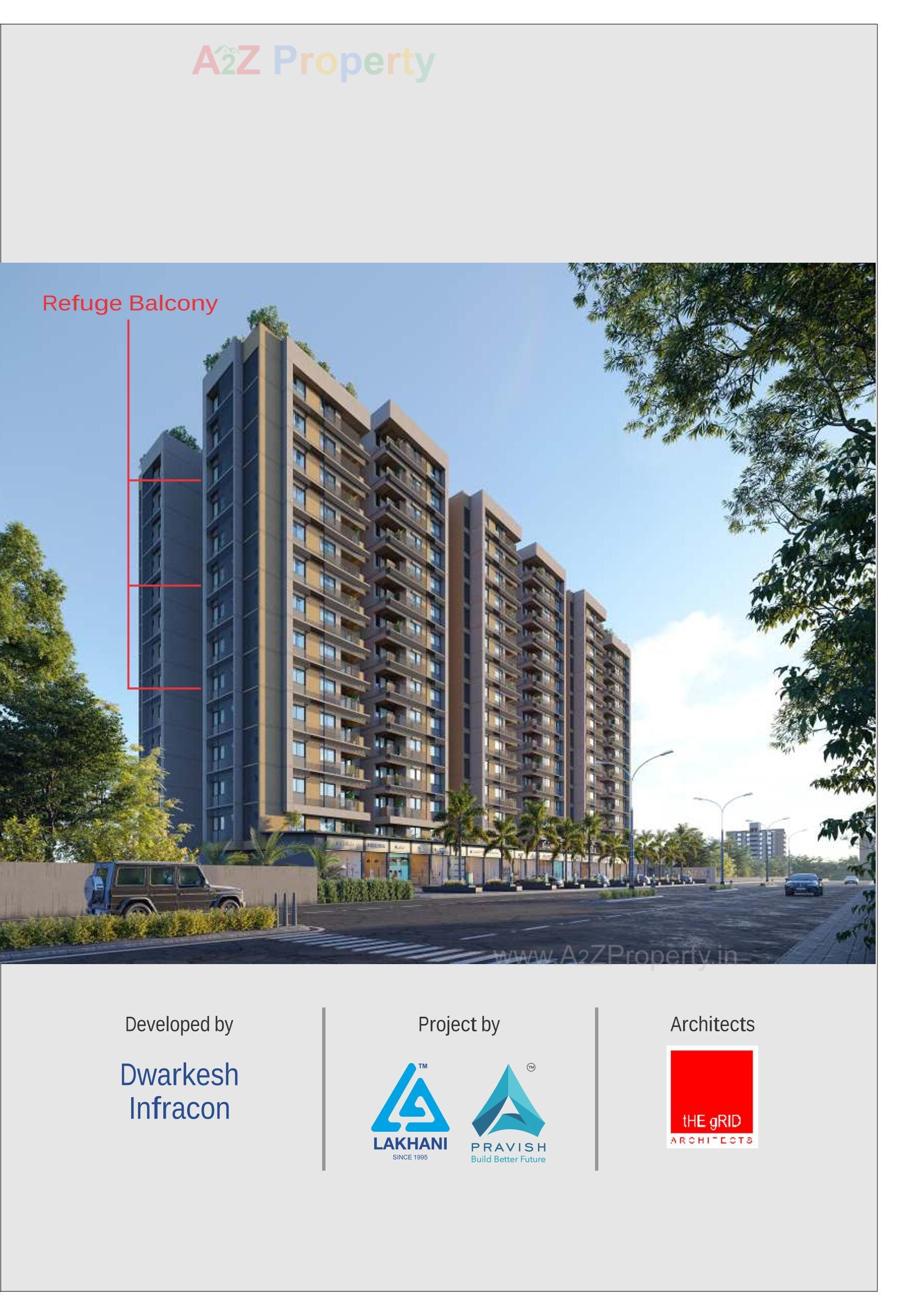 3D Elevation of real estate project Vienza located at Ognaj, Ahmedabad, Gujarat