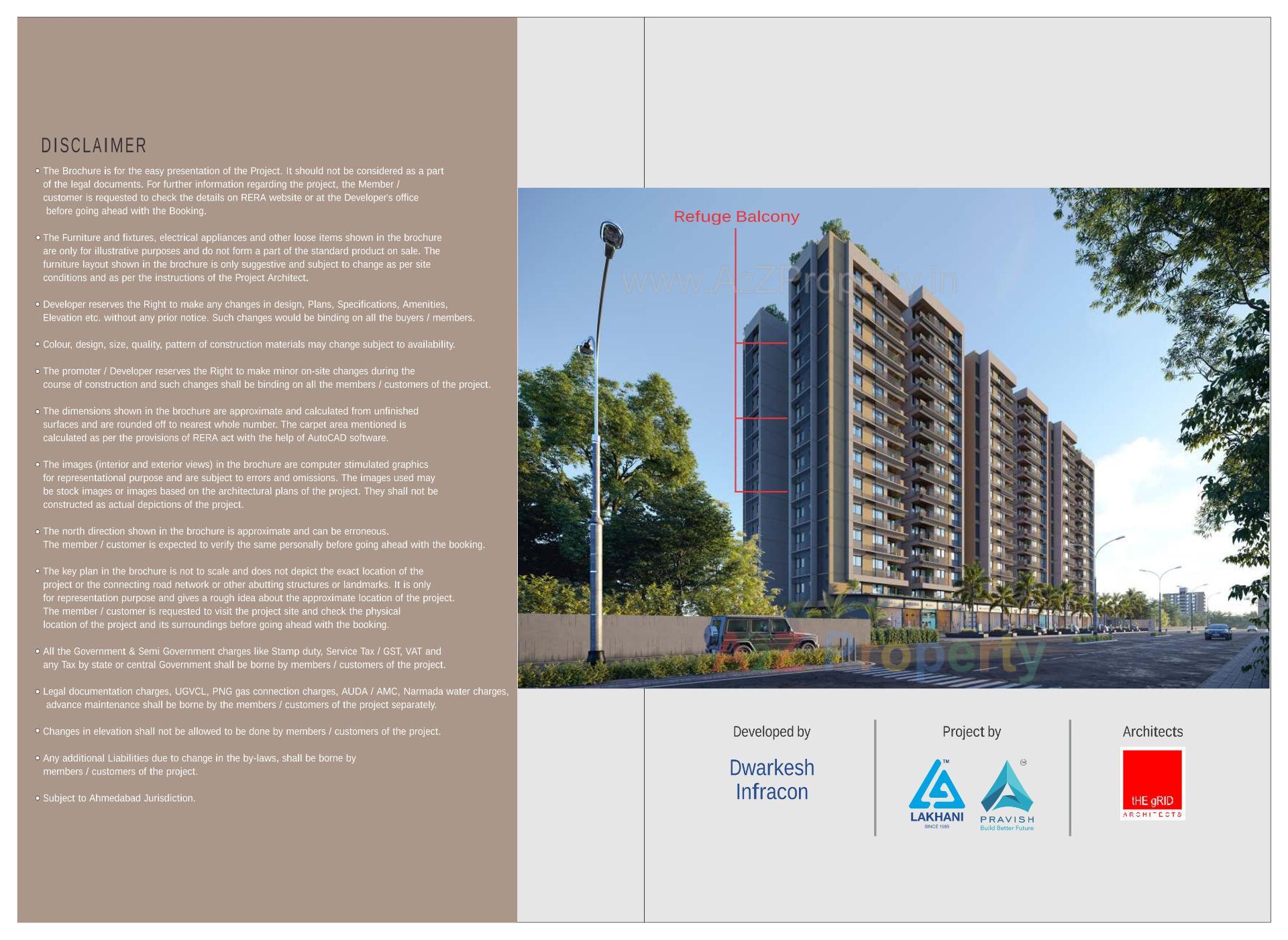 3D Elevation of real estate project Vienza located at Ognaj, Ahmedabad, Gujarat