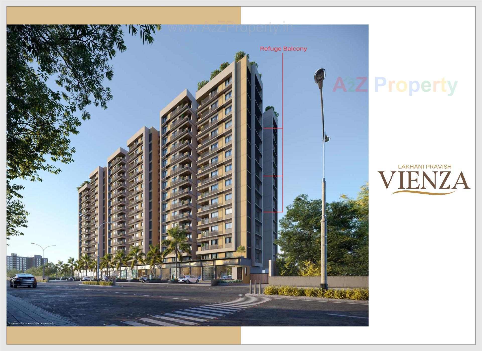3D Elevation of real estate project Vienza located at Ognaj, Ahmedabad, Gujarat