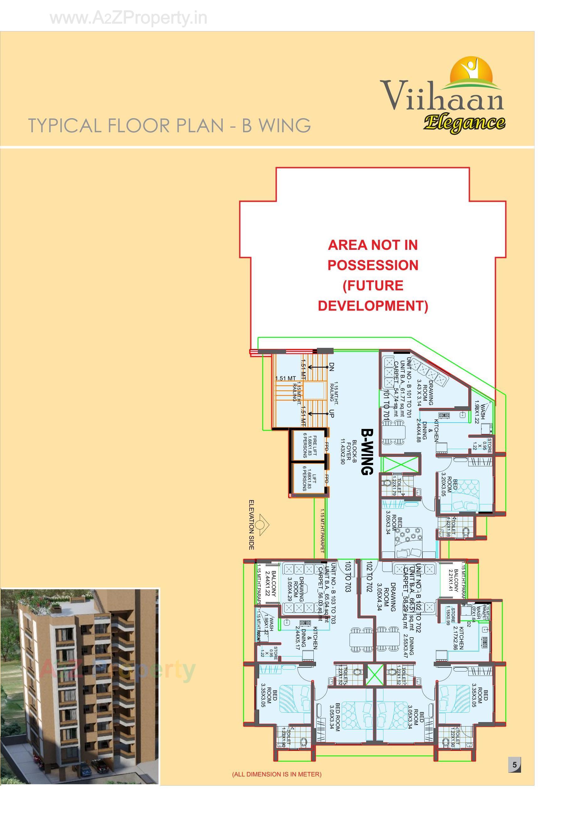 Layout of real estate project Viihaan Elegance located at Ahmedabad, Ahmedabad, Gujarat