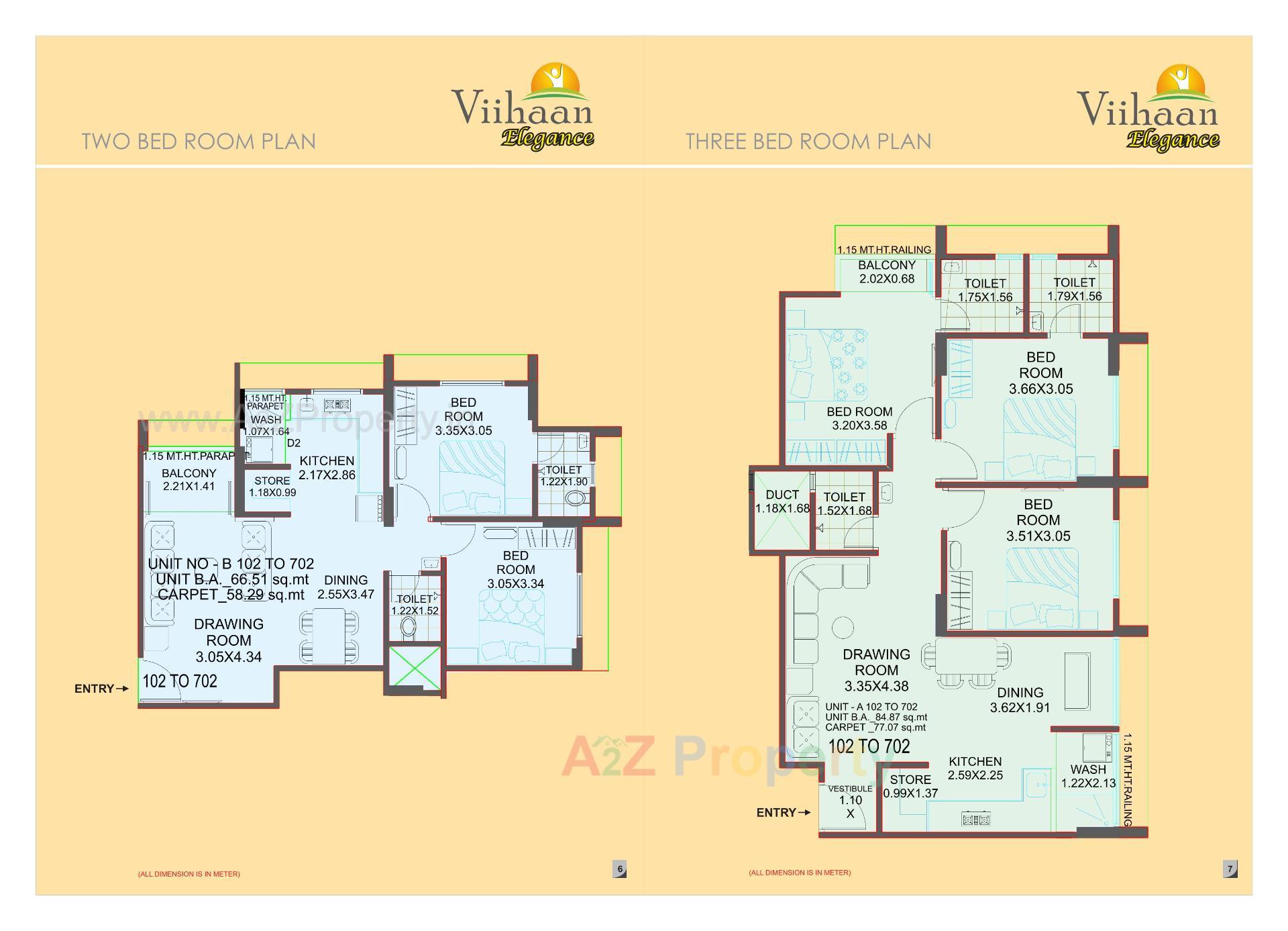 Layout of real estate project Viihaan Elegance located at Ahmedabad, Ahmedabad, Gujarat