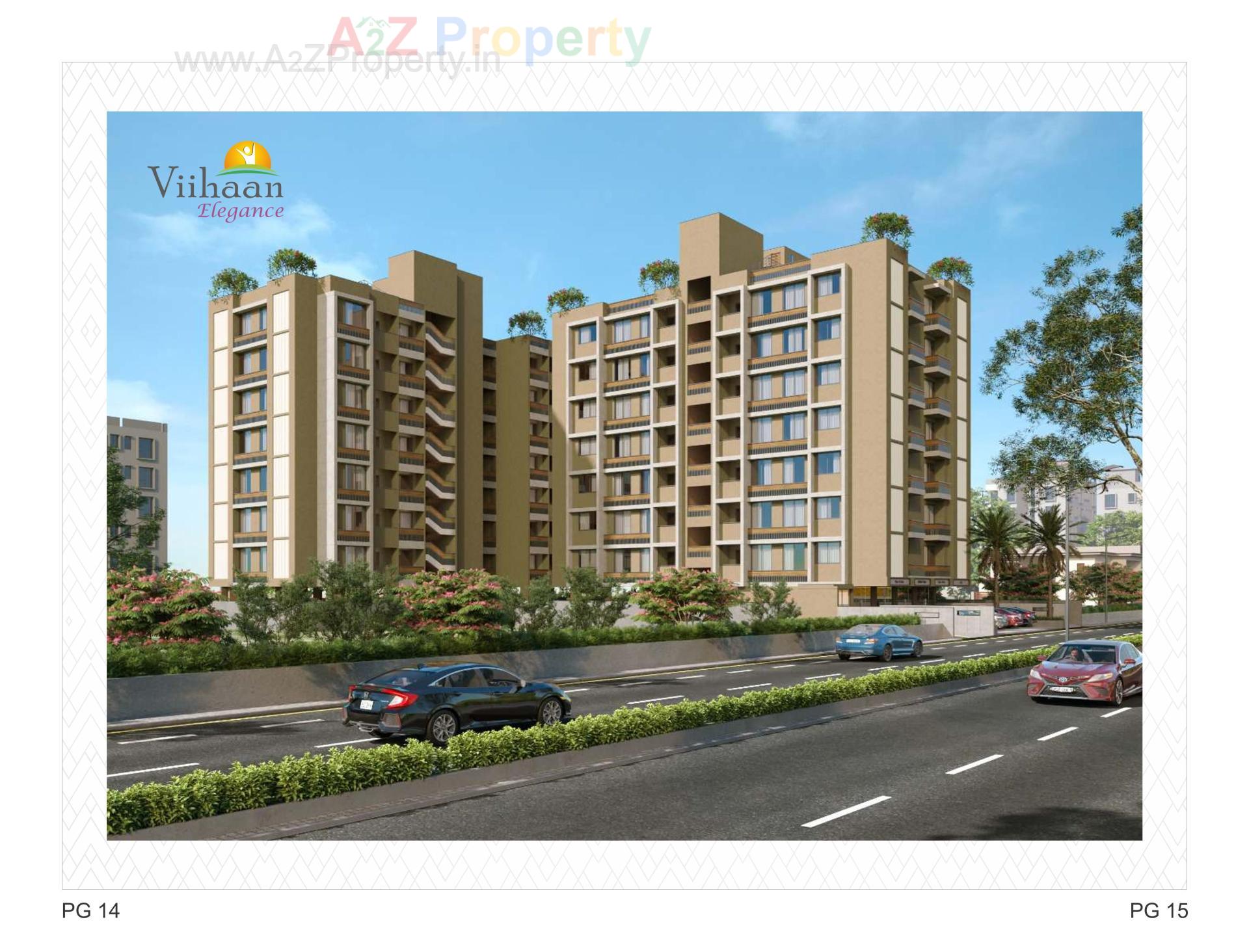 3D Elevation of real estate project Viihaan Elegance located at Ahmedabad, Ahmedabad, Gujarat