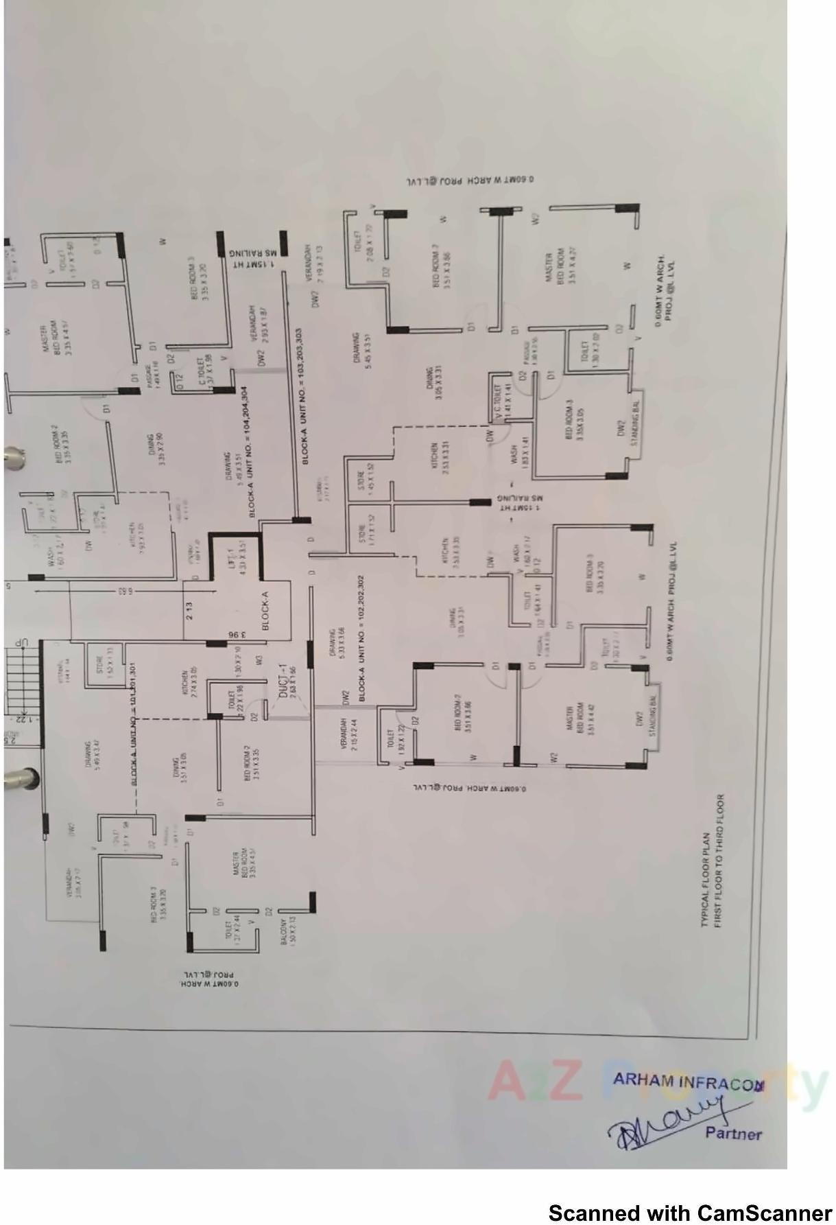 Layout of real estate project Vimla Residency located at Paldi, Ahmedabad, Gujarat