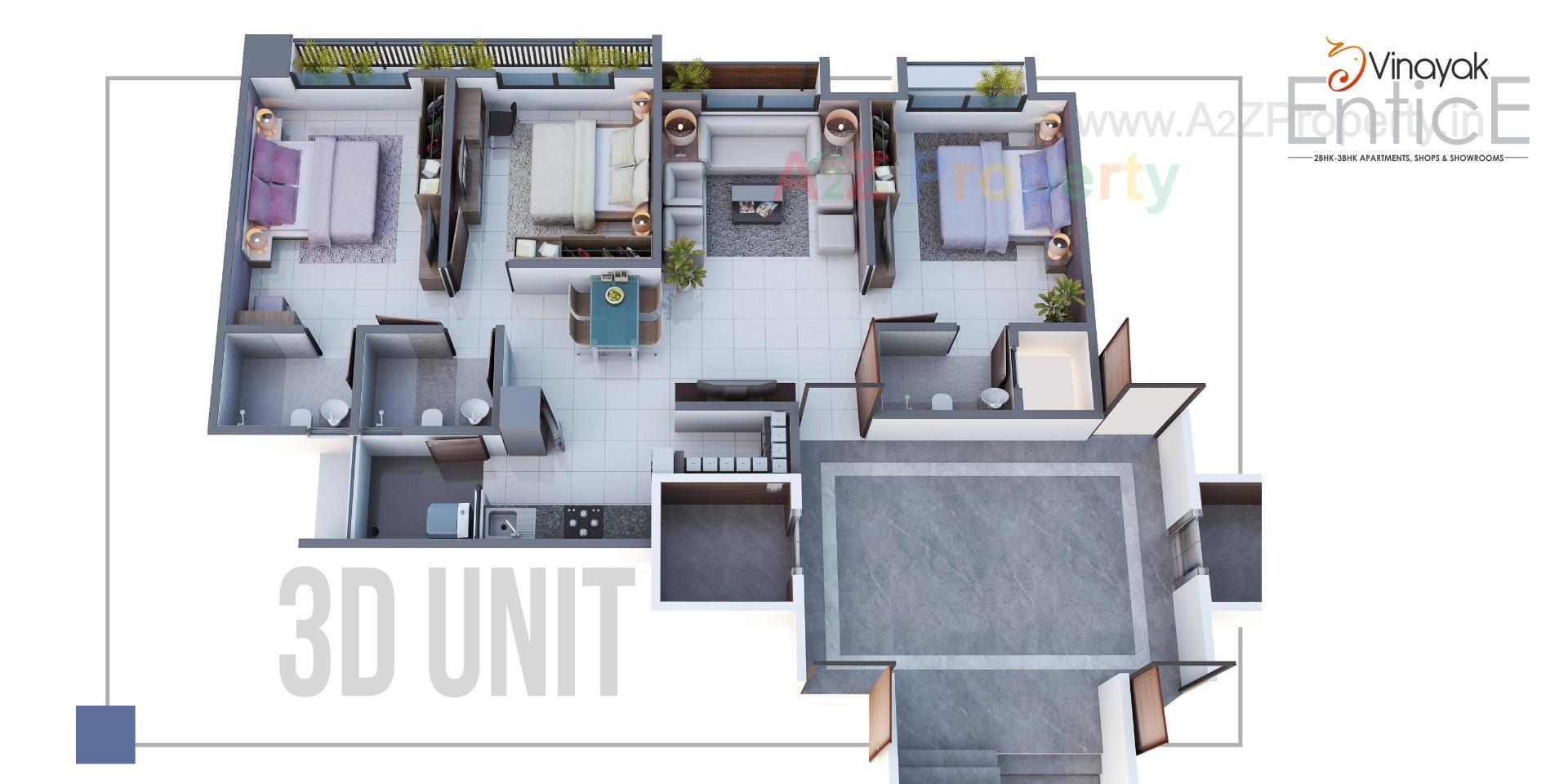 Layout of real estate project Vinayak Entice located at Ahmedabad, Ahmedabad, Gujarat