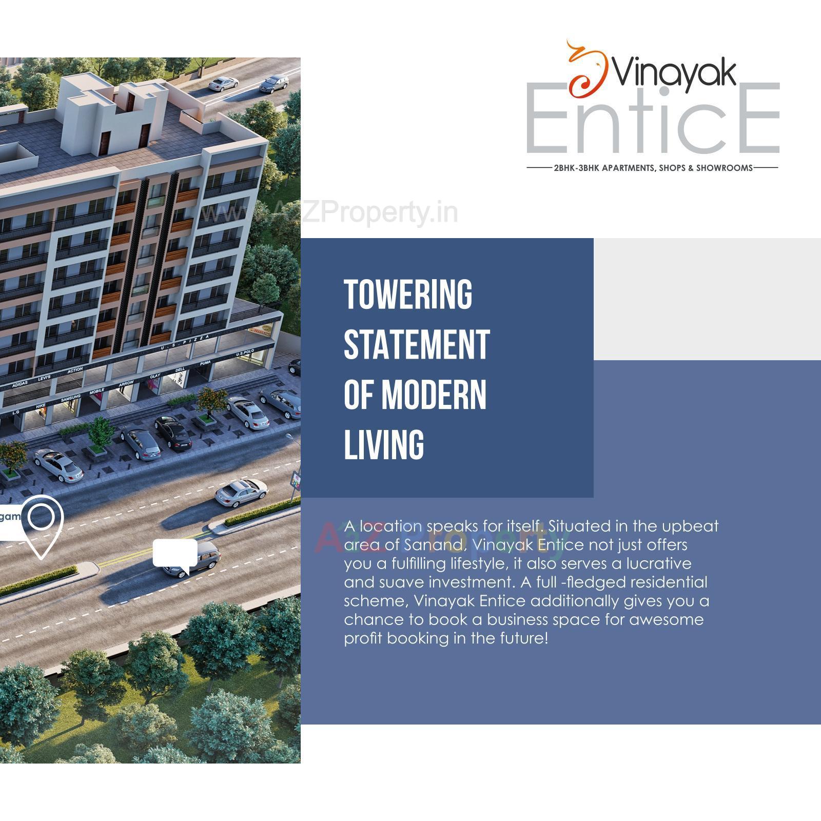 3D Elevation of real estate project Vinayak Entice located at Ahmedabad, Ahmedabad, Gujarat