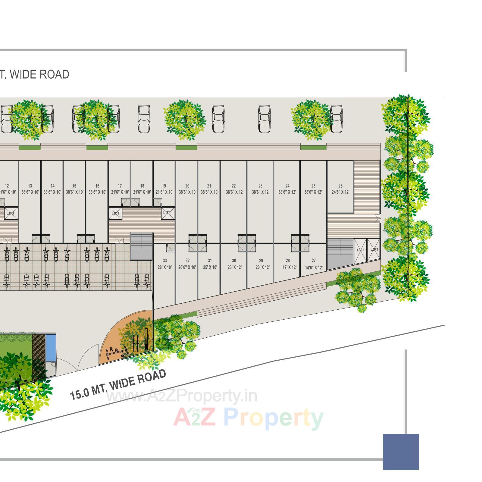 Layout of real estate project Vinayak Entice located at Ahmedabad, Ahmedabad, Gujarat