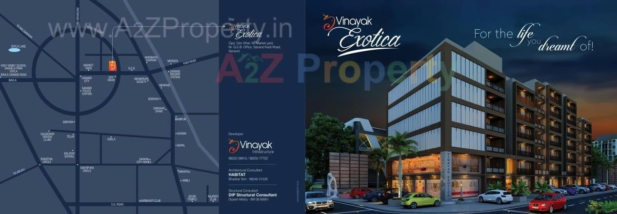 3D Elevation of real estate project Vinayak Exotica located at Sanand, Ahmedabad, Gujarat
