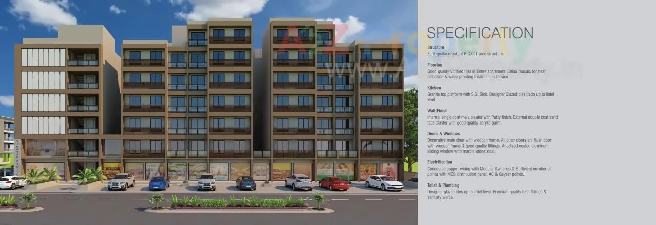 3D Elevation of real estate project Vinayak Exotica located at Sanand, Ahmedabad, Gujarat
