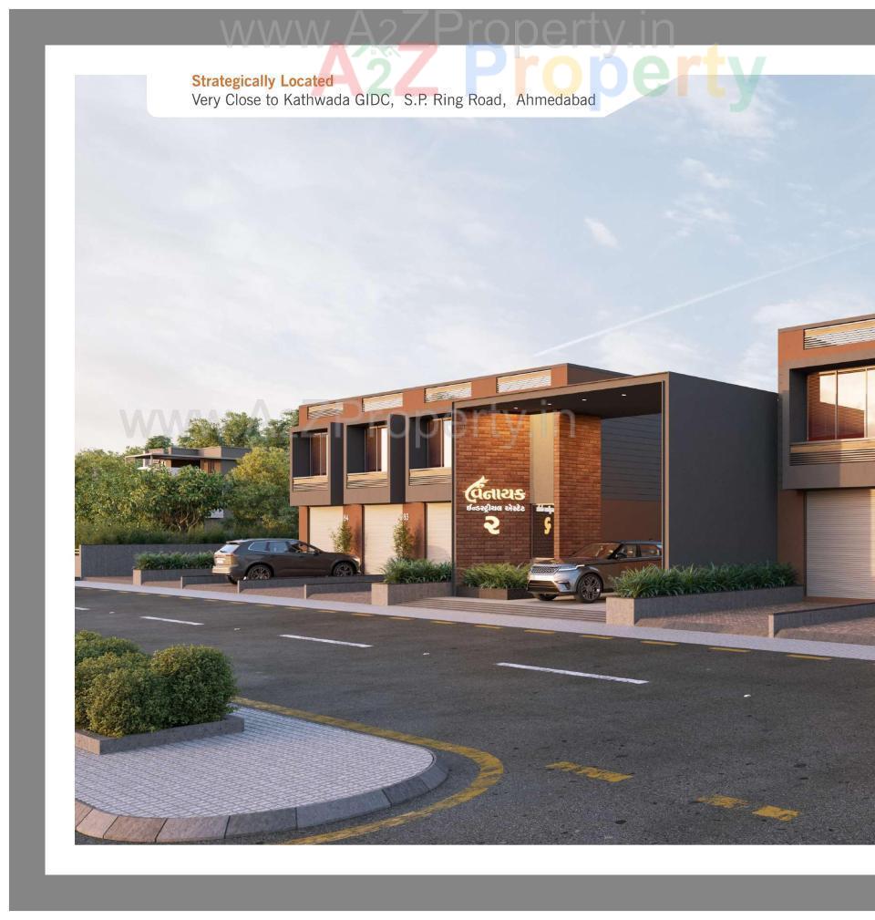 3D Elevation of real estate project Vinayak Industrial Estate located at Kathwada, Ahmedabad, Gujarat