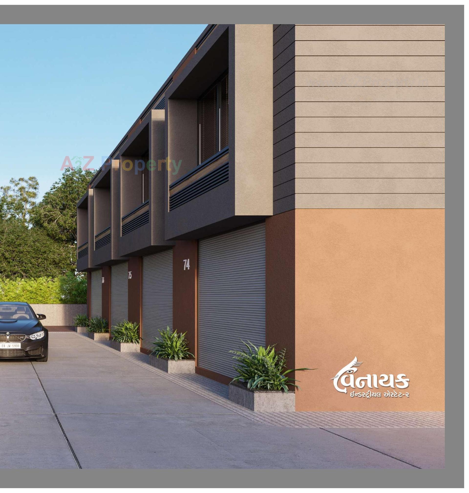 3D Elevation of real estate project Vinayak Industrial Estate located at Kathwada, Ahmedabad, Gujarat