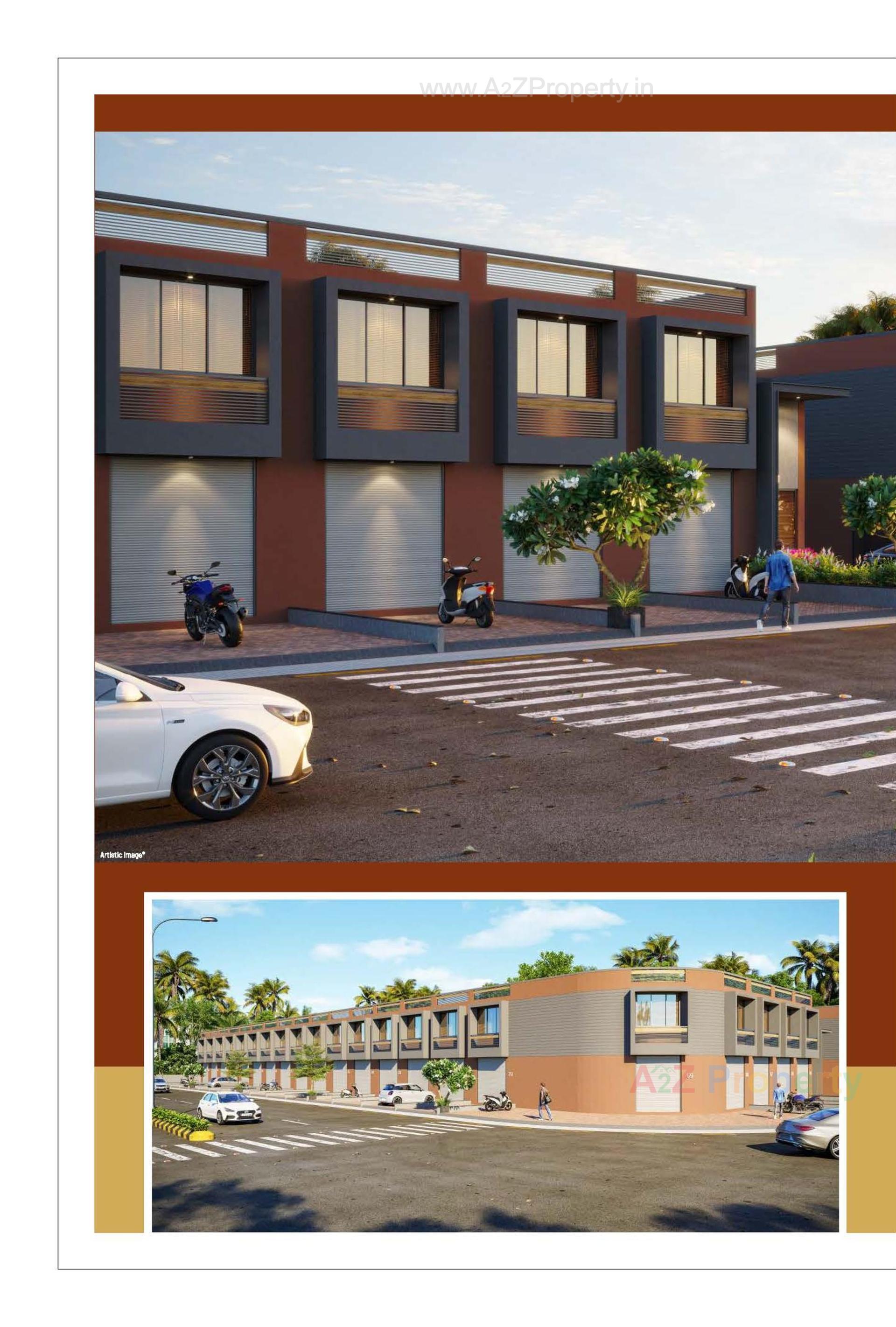 3D Elevation of real estate project Vinayak Industrial Estate located at Kathwada, Ahmedabad, Gujarat