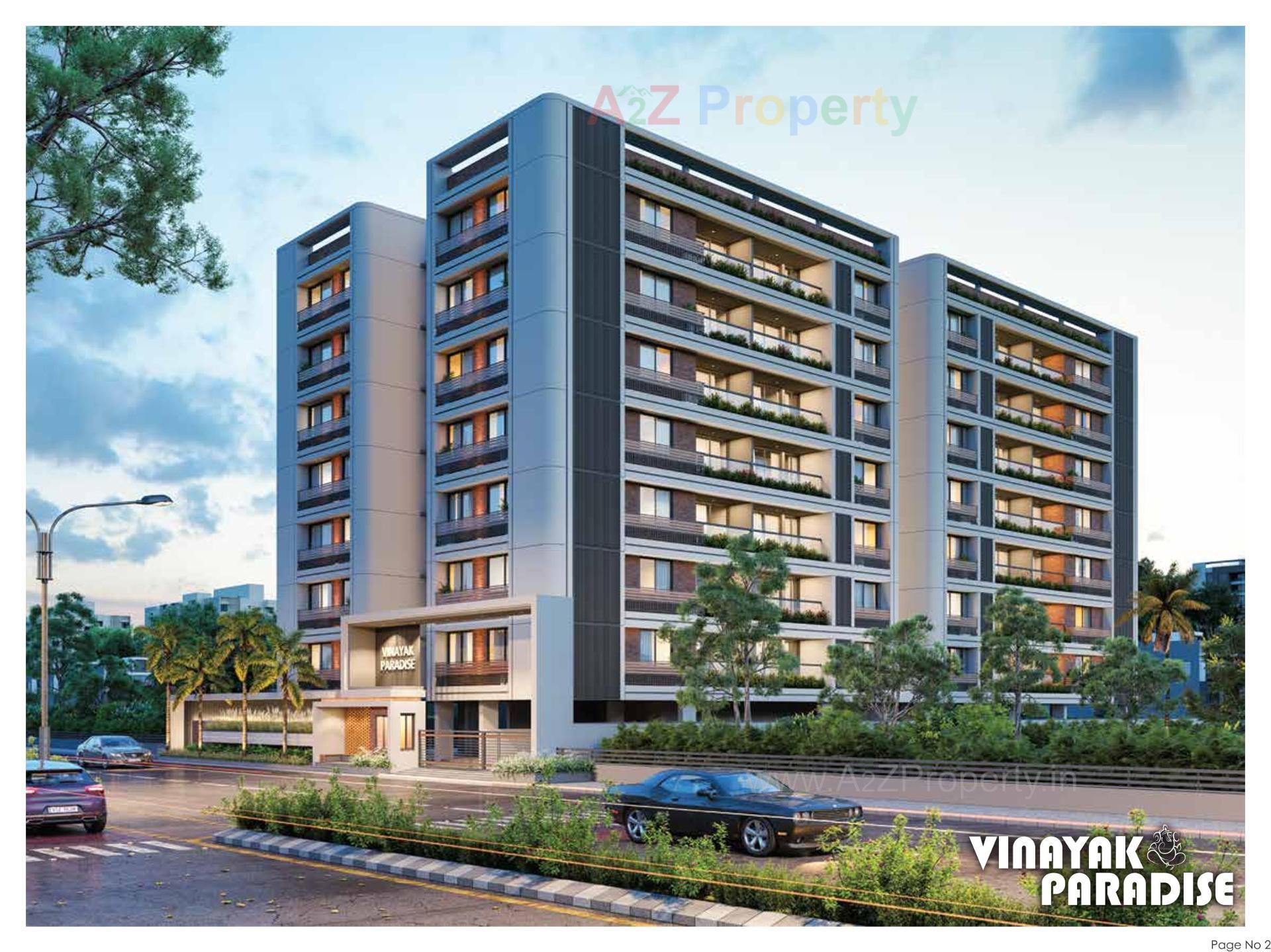 3D Elevation of real estate project Vinayak Paradise located at Nikol, Ahmedabad, Gujarat