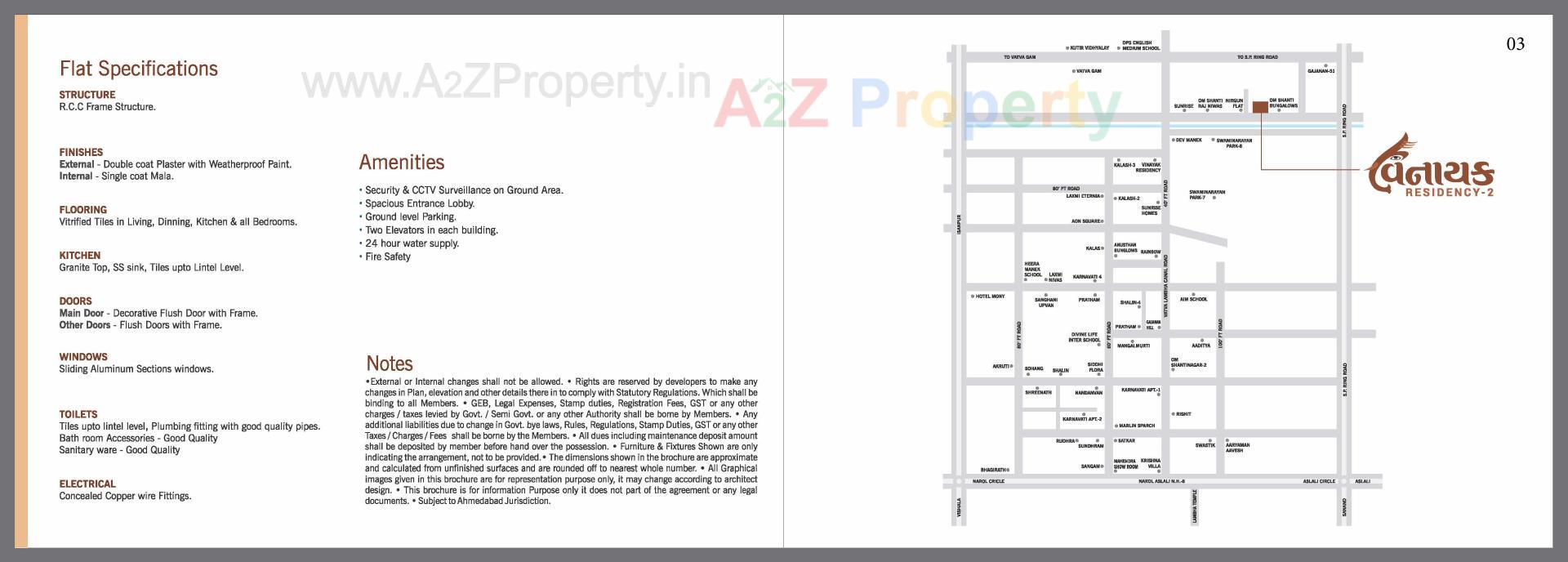  of real estate project Vinayak Residency located at Vatva, Ahmedabad, Gujarat