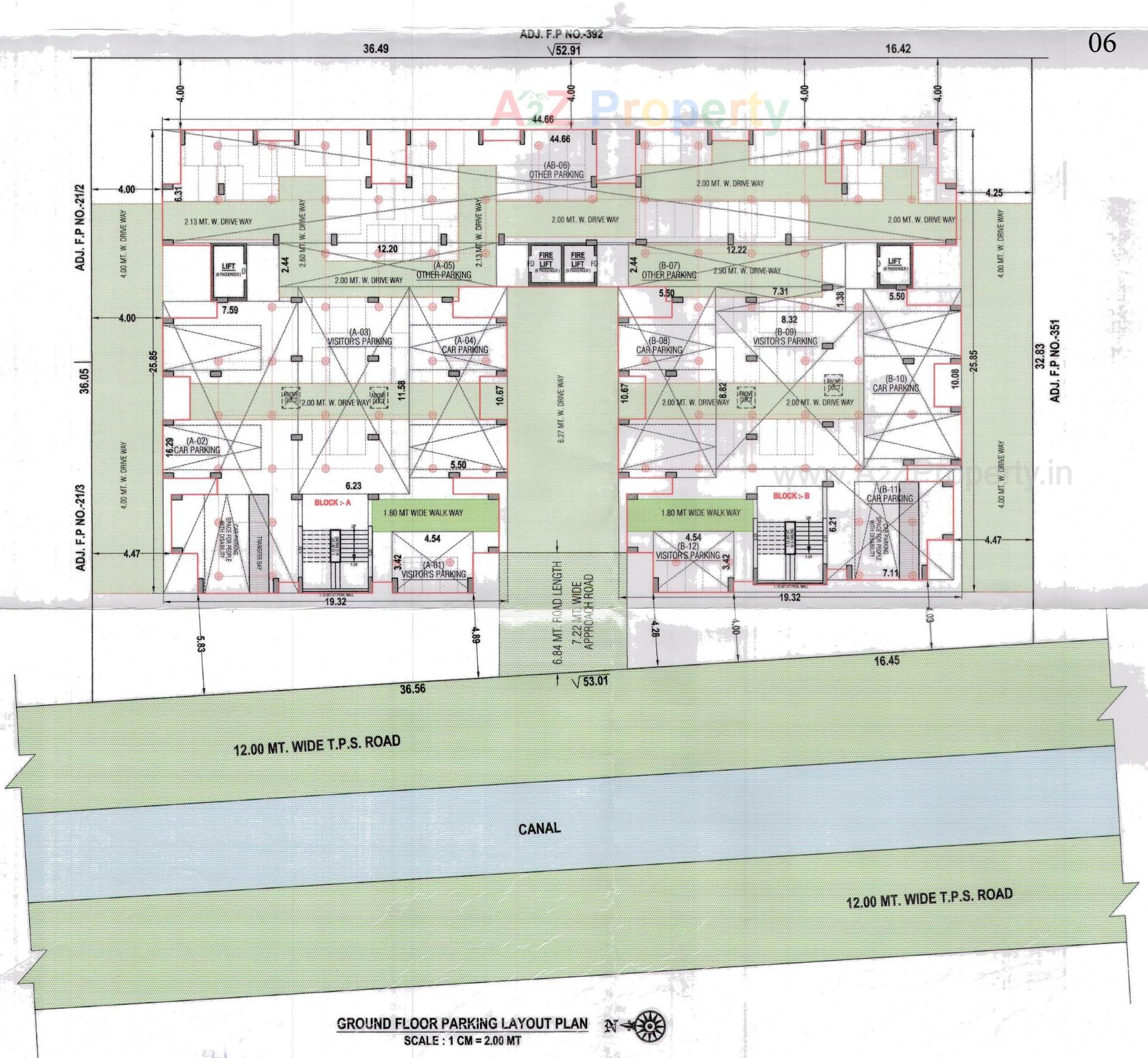 Layout of real estate project Vinayak Residency located at Vatva, Ahmedabad, Gujarat