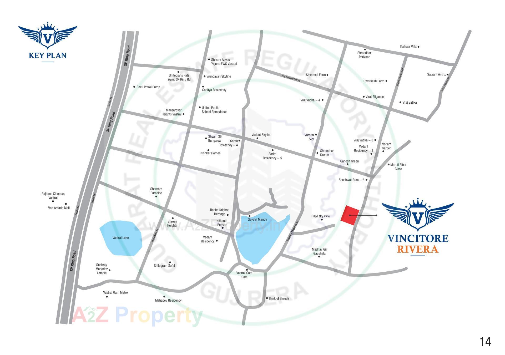  of real estate project Vincitore Rivera located at Vastral, Ahmedabad, Gujarat