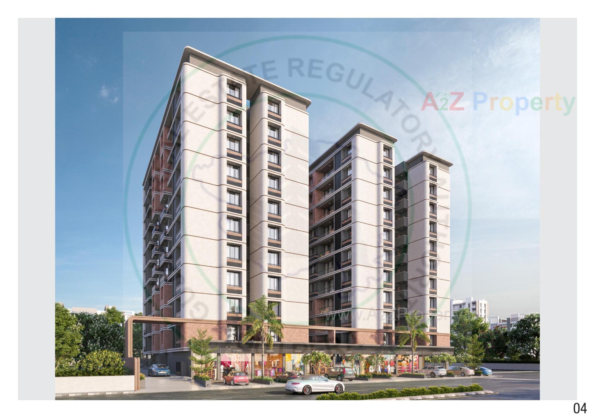 3D Elevation of real estate project Vincitore Rivera located at Vastral, Ahmedabad, Gujarat